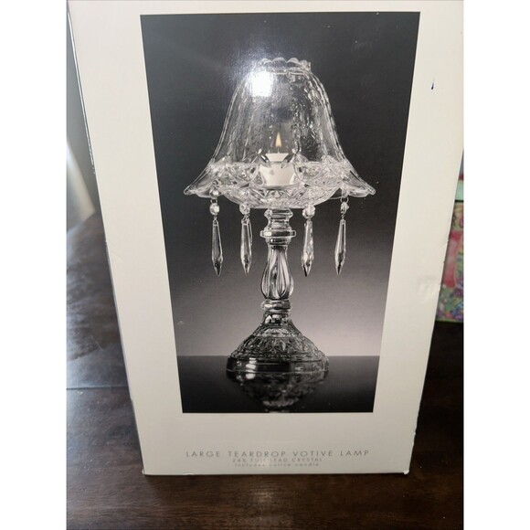 Vintage Royal Limited Teardrop votive lamp Full Lead Crystal main image 4